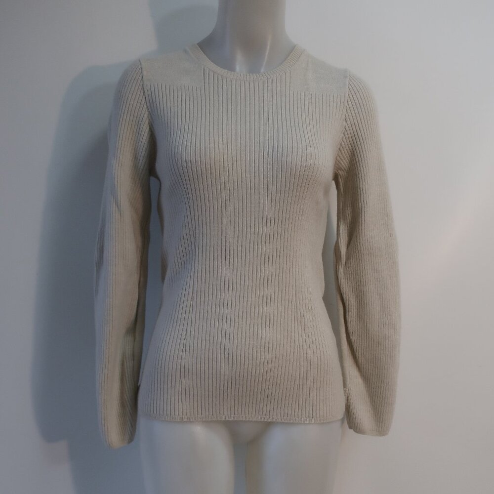 Womens Rag & Bone (Item- 81) Beige Wool Blend Crew Neck Sweater L